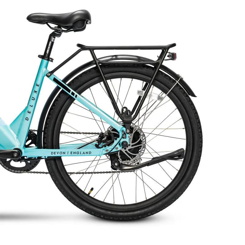 Ampere Deluxe Step Through 26 Inch Wheel Electric Bike Blue-3